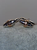 Clogau 9ct Welsh Gold And Sterling Silver Pair Of Cufflinks With Box