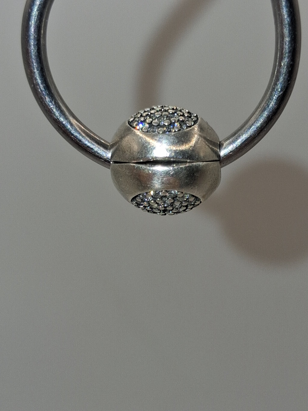Pandora Disney Mickey Pave Clip ALE S925 Sterling Silver 791449CZ