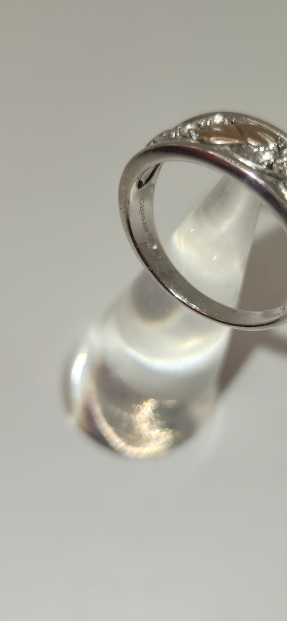 Clogau Tree Of Life White Topaz Ring 925 Rare Welsh Gold 375 Size P