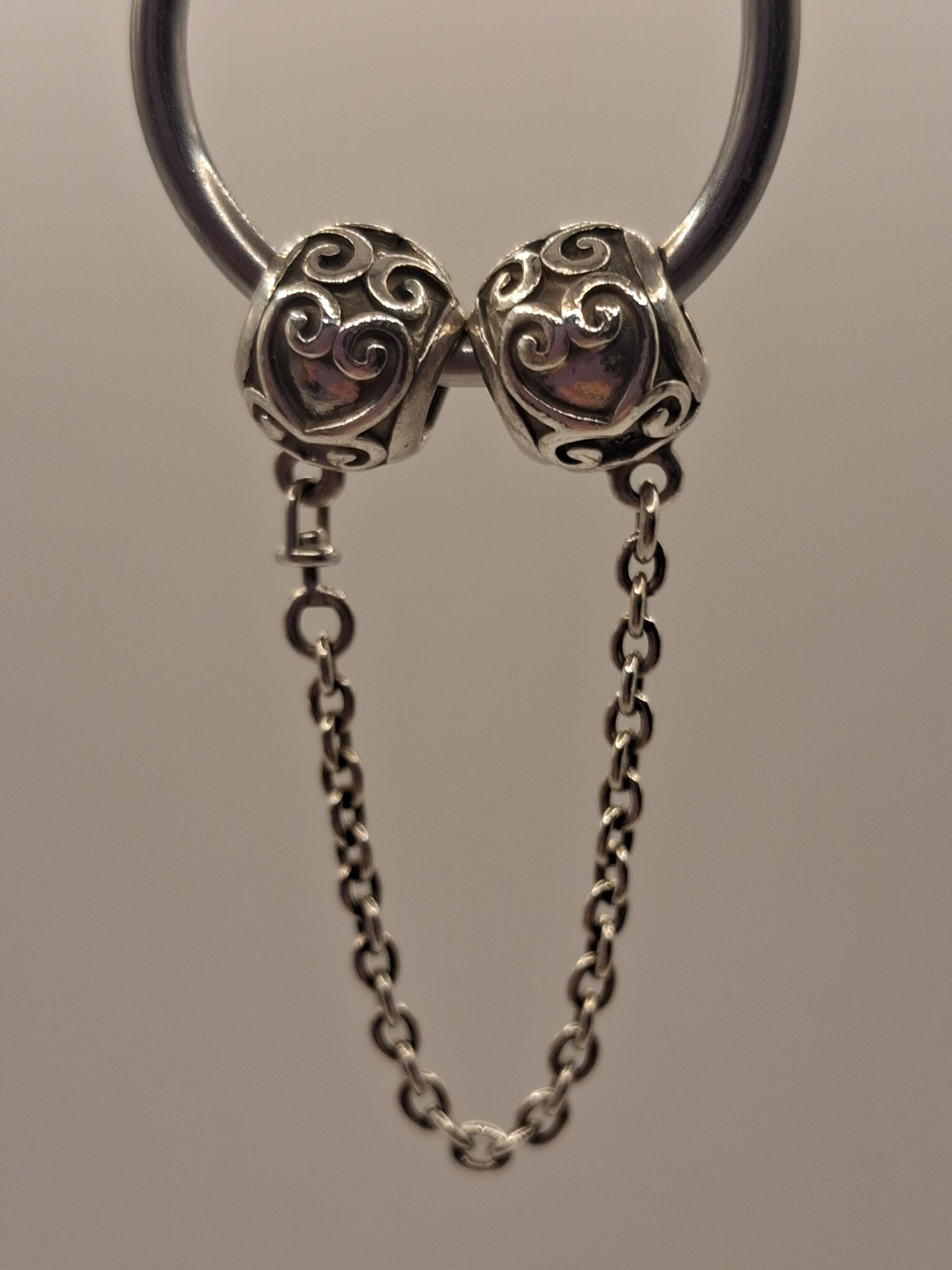 Pandora Enchanted Heart Safety Chain S925 ALE